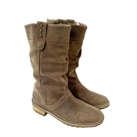 Clarks Women's Leather Soho Houston Moto Boot Boho Rugged Weathered Calf Size 6 - Picture 2 of 14